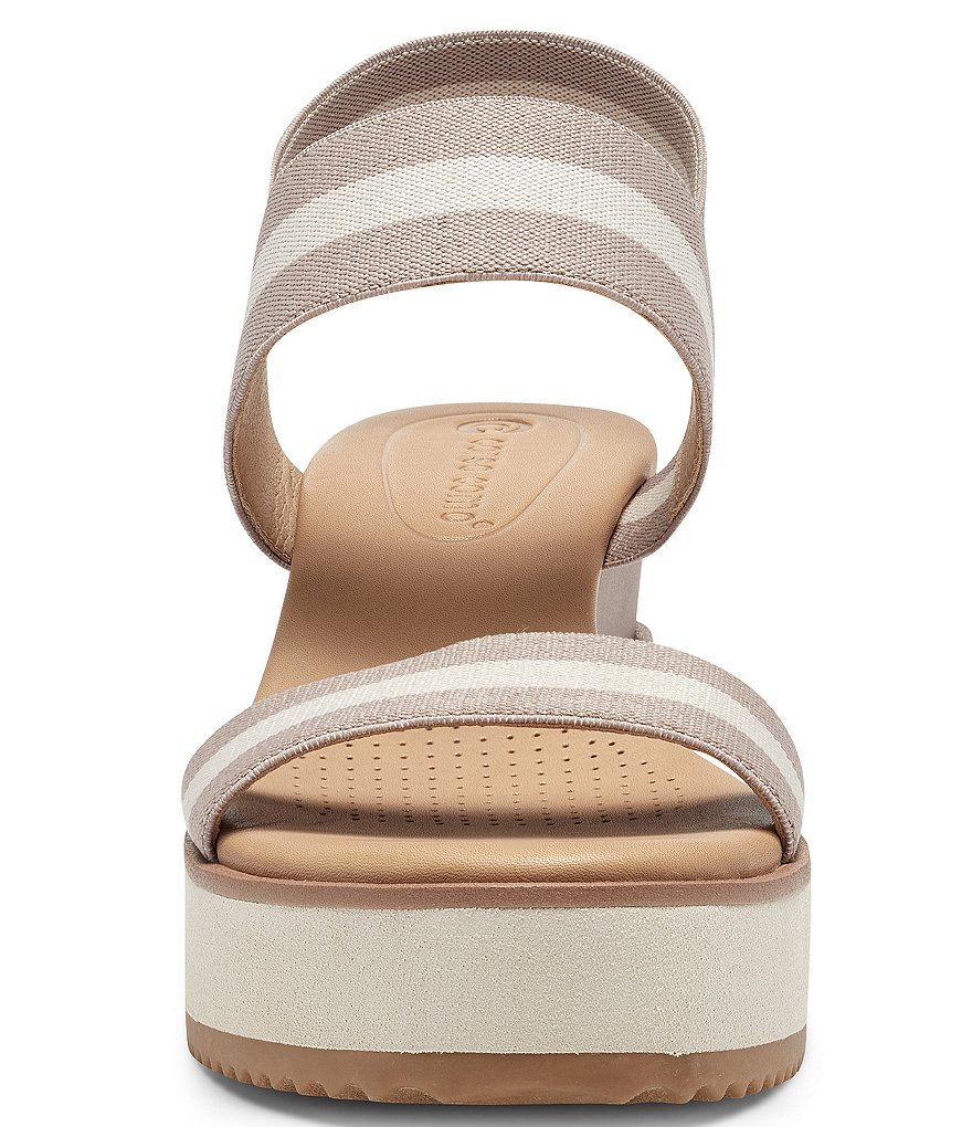 CC Corso Como Edsei Two-Tone Elastic Wedge Sandals