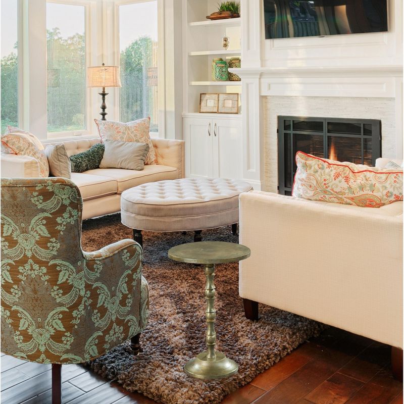 Hekman 27436 Hekman Brass Pedestal Side Table 2-7436 Special Reserve