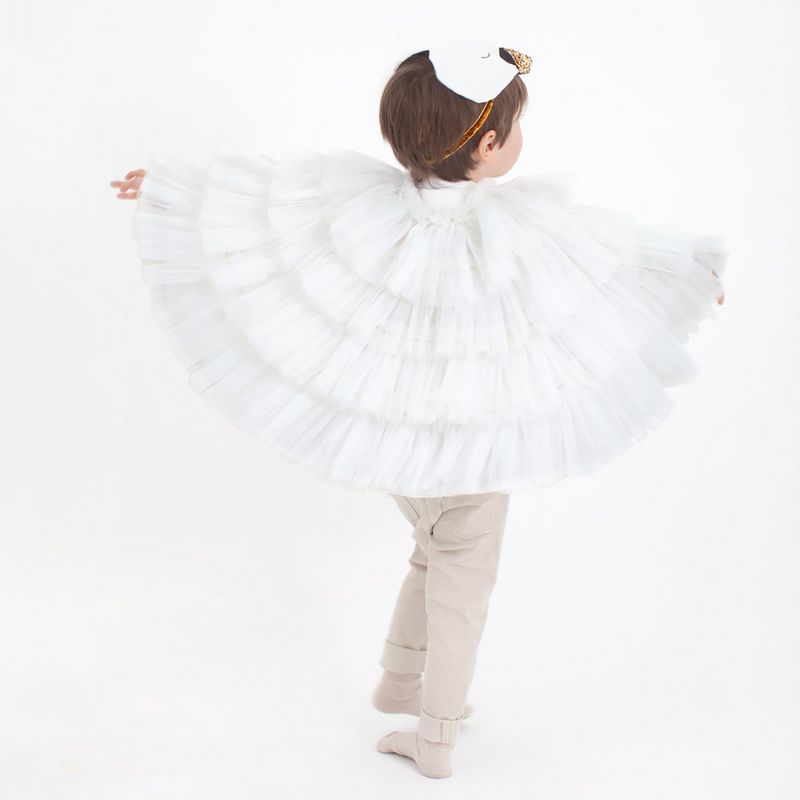 Meri Meri - Swan Cape Dress Up - Costume full body apparel - 2pc