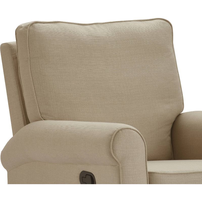 Hughes Swivel Recliner Chair Sand - ClickDecor