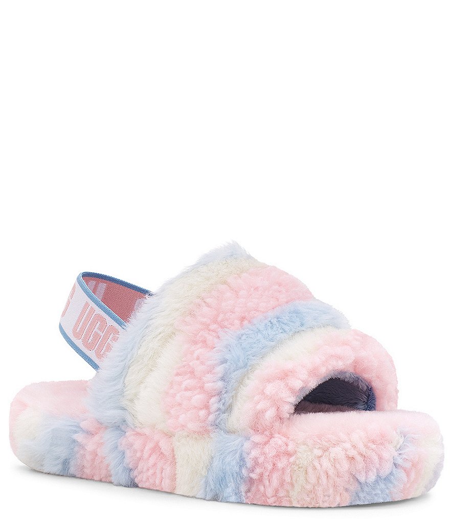 UGG&reg; Girls' Fluff Yeah Cali Collage Slides (Youth)
