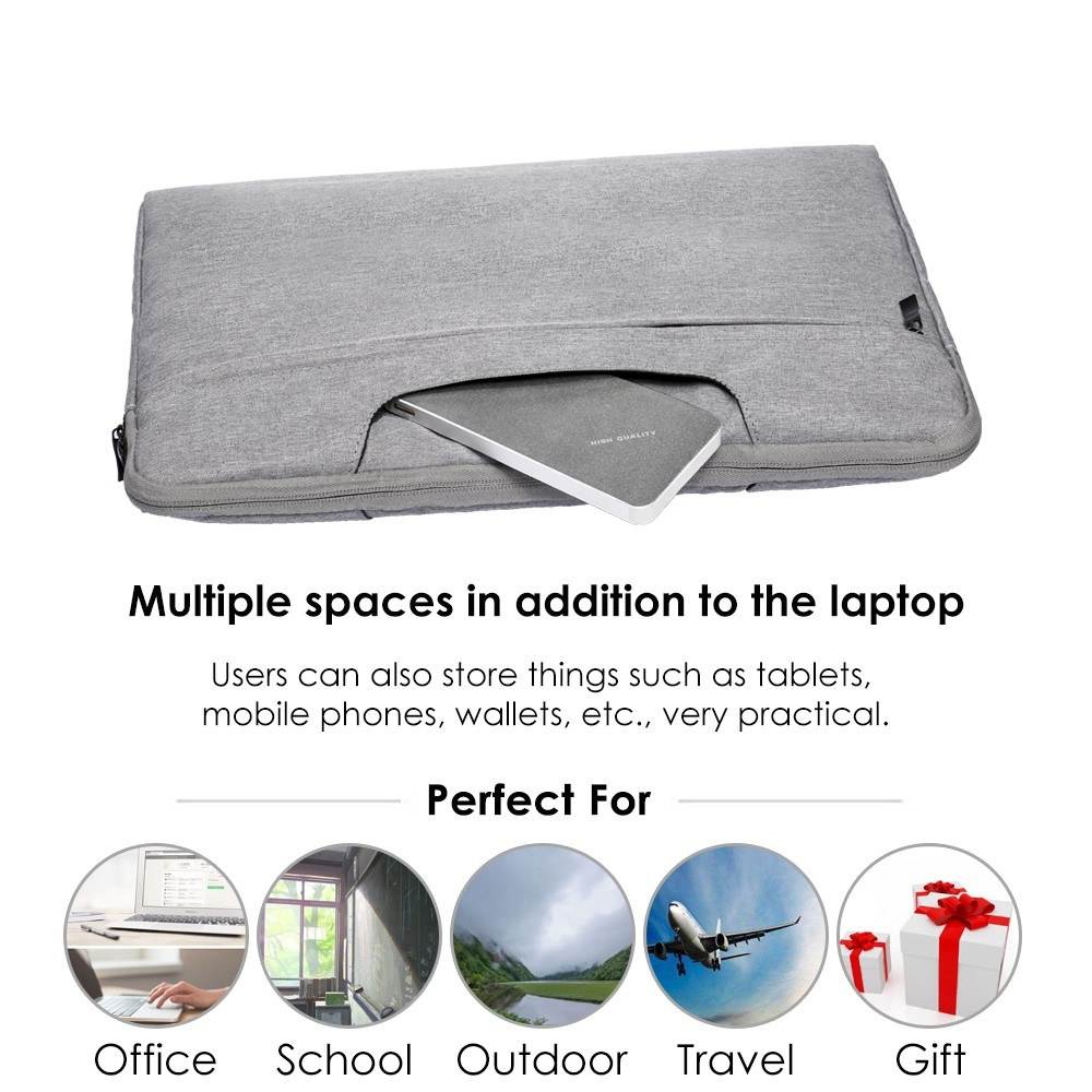 N001 Laptop Sleeve Soft Zipper Pouch 11&rdquo;/12&rdquo;/13&rdquo;/15&rdquo;/15.6&rdquo; Bag Case Cover for Macbook Air 13 Pro Retina 15 Notebook Bags Drop Ship