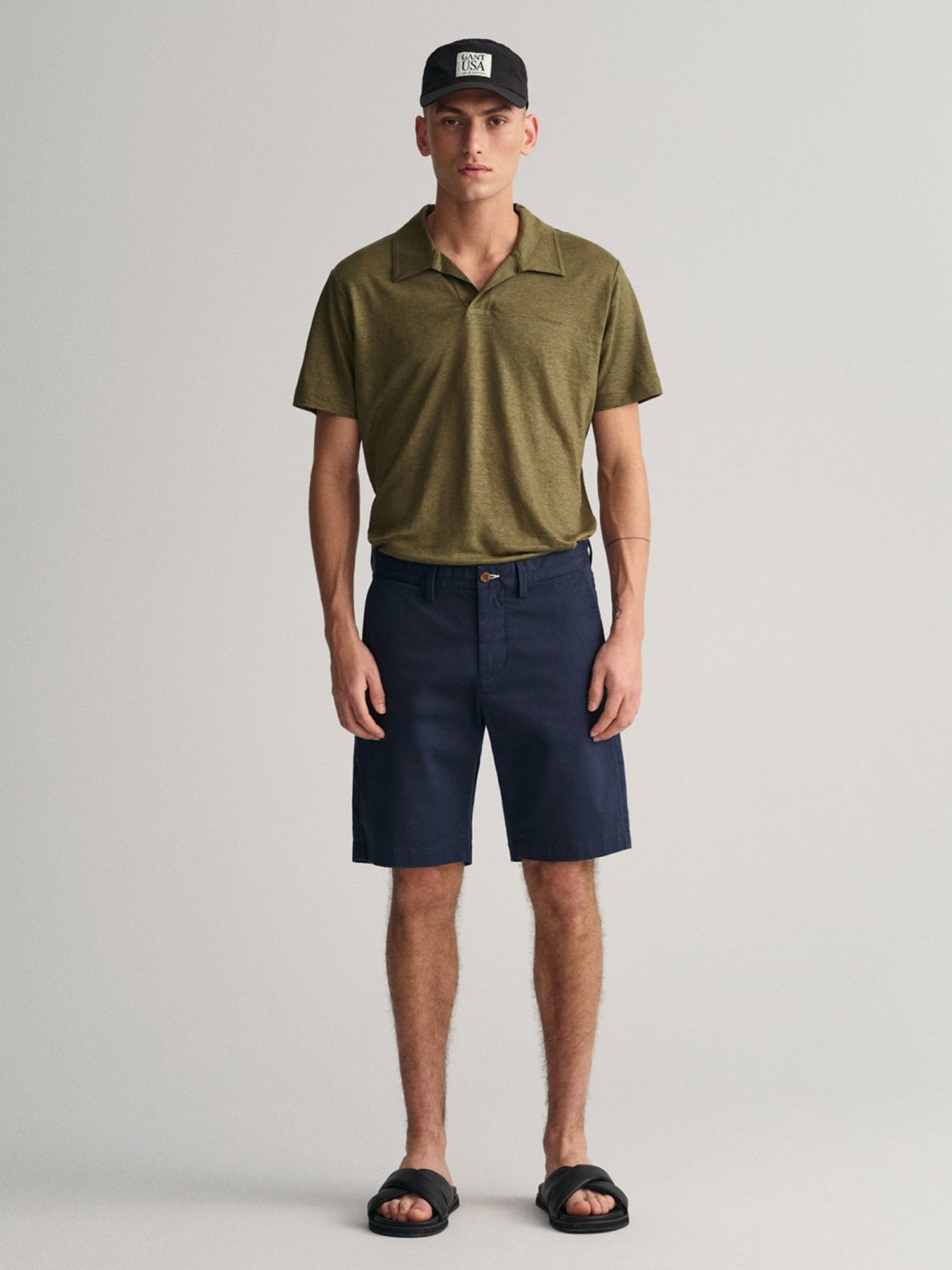 GANT Navy Slim Fit Shorts