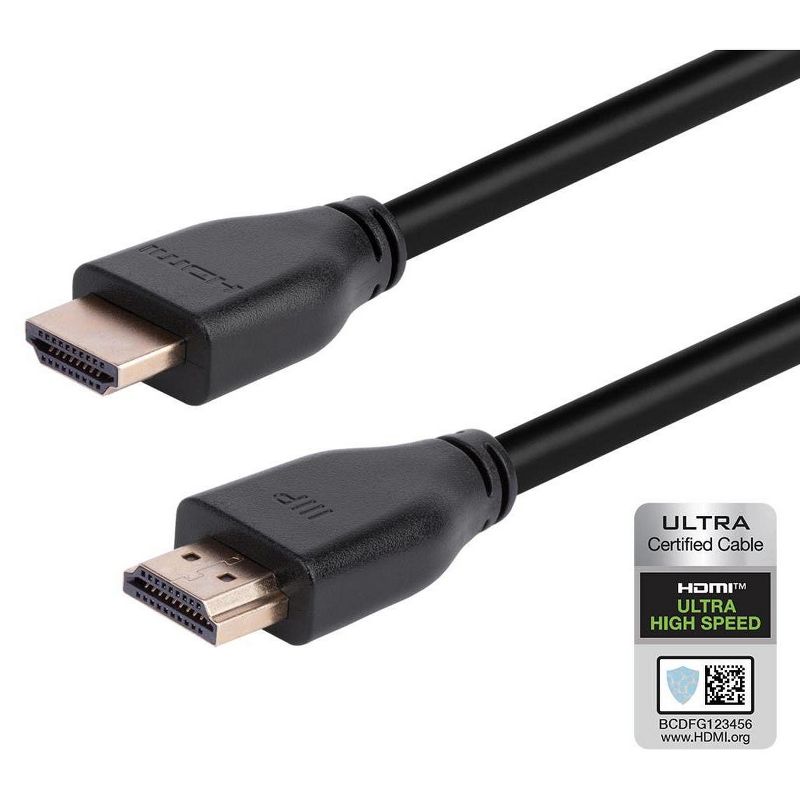 Monoprice 8K Certified Ultra High Speed HDMI 2.1 Cable - 15 Feet - Black | 48Gbps, Compatible with Sony PlayStation 5, PlayStation 5 Digital Edition,