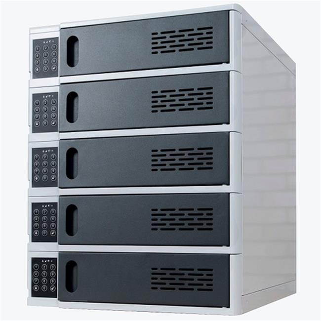 Luxor 5-Bay Charging Locker for Mobile Devices