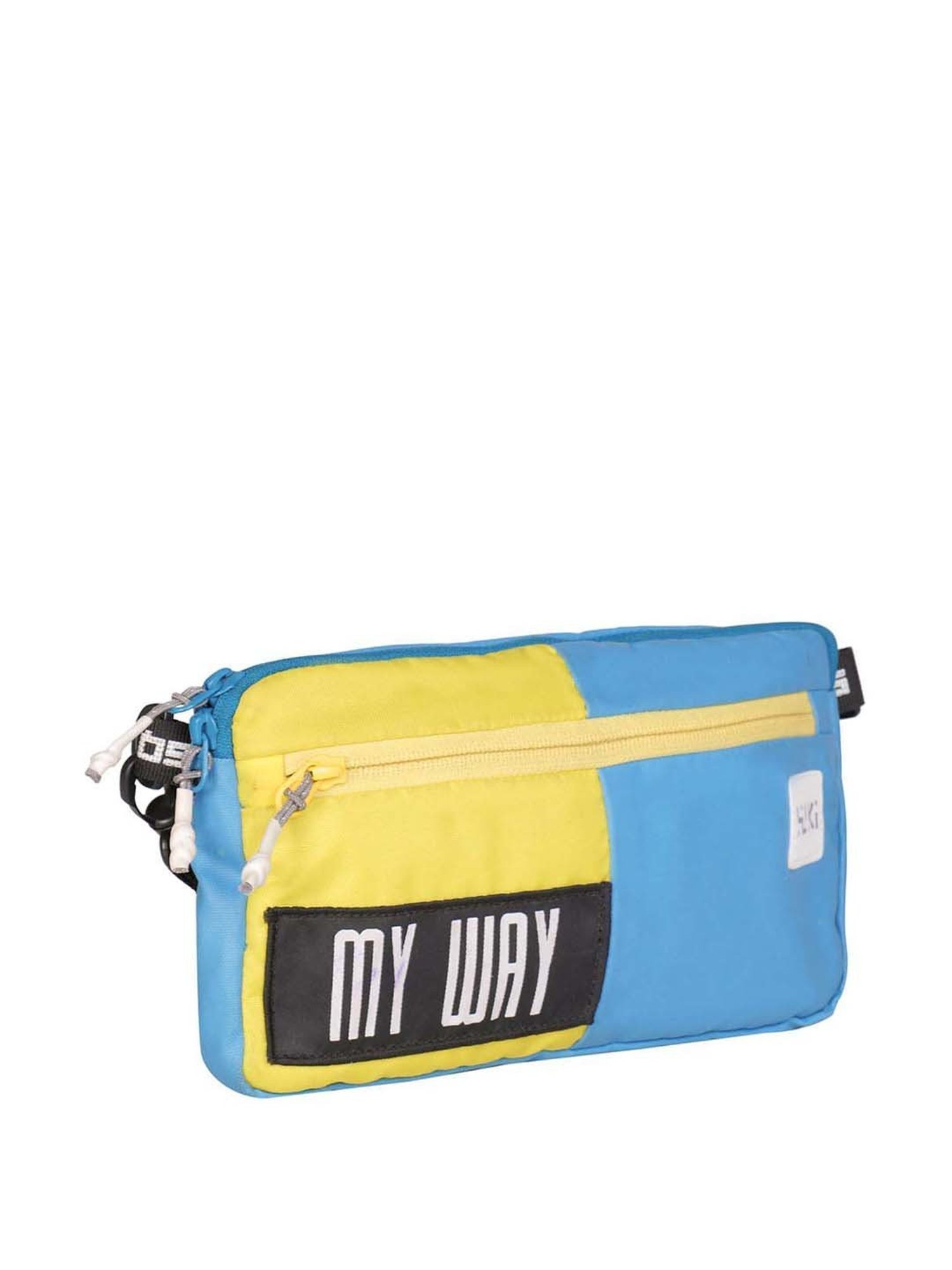 Wiki Blue Printed Medium Cross Body Bag