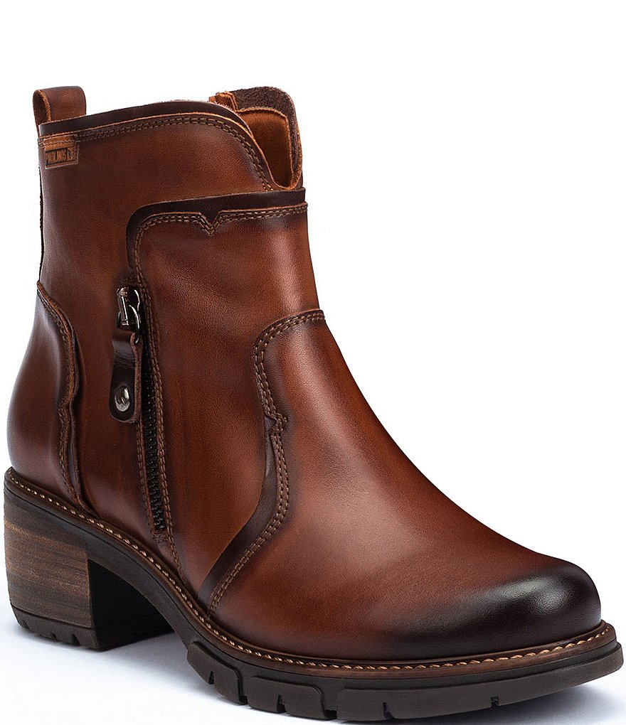 Pikolinos San Sebastian W1T Leather Side Zip Booties