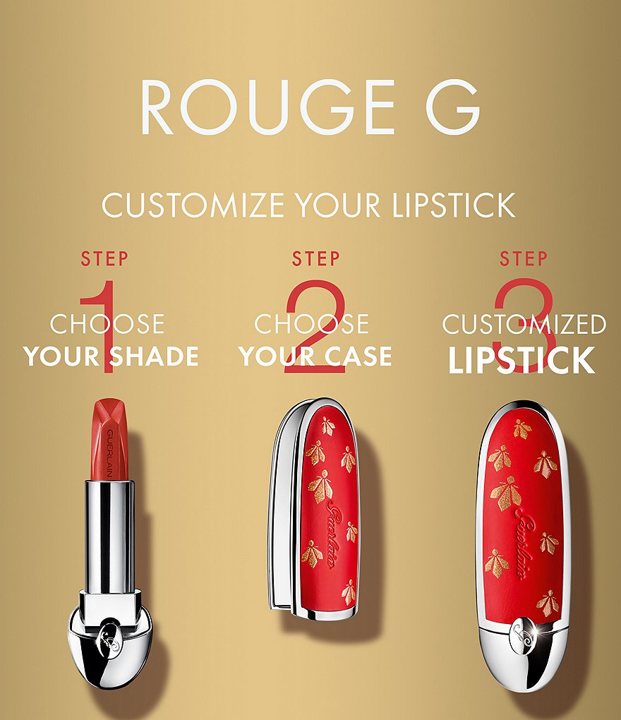 Guerlain Rouge G Sparkling Heart Gem Love Customizable Lipstick Case
