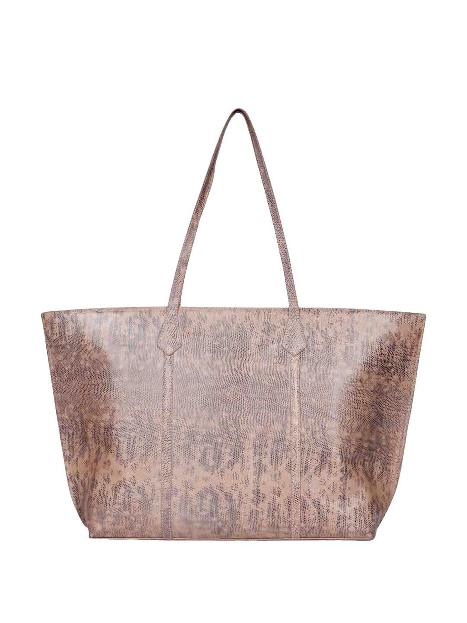 Saint G Peach Textured Medium Shoulder Handbag