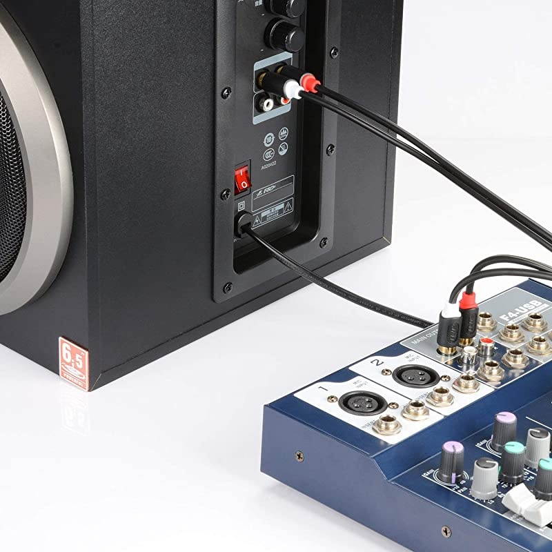 2RCA to 2RCA Cable RCA Cable GoldPlated Audiowave Series 2 RCA Male to 2 RCA Male Stereo Audio Cable 3 Feet