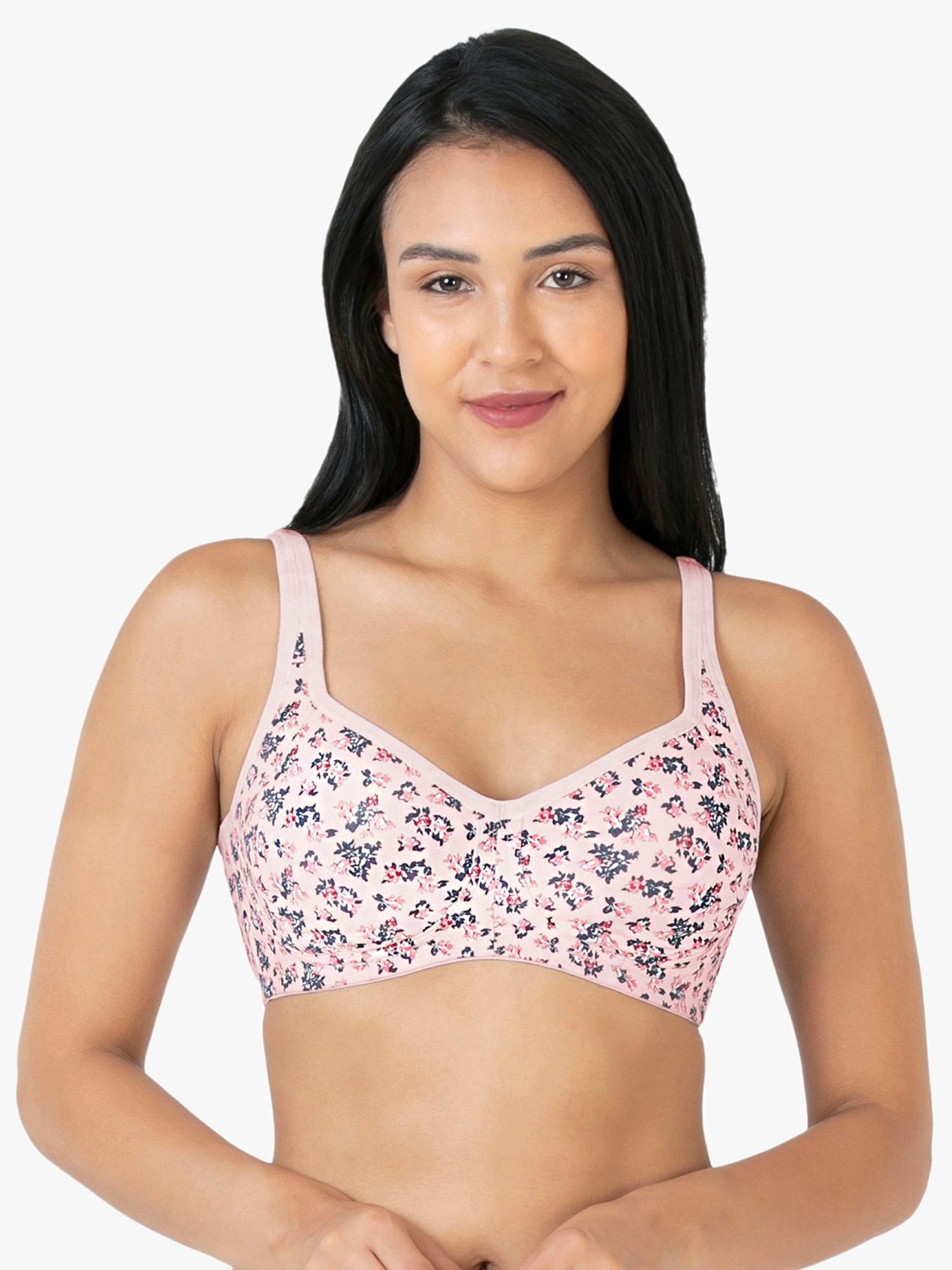 Amante Ditsy Pink Non-wired Non-padded T-Shirt Bra