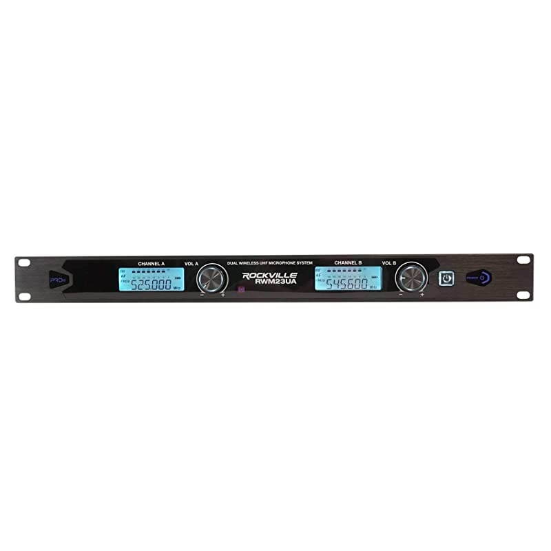 RWM23UA UHF Wireless Pro Rack Mount Dual Microphone System20 Channel 1