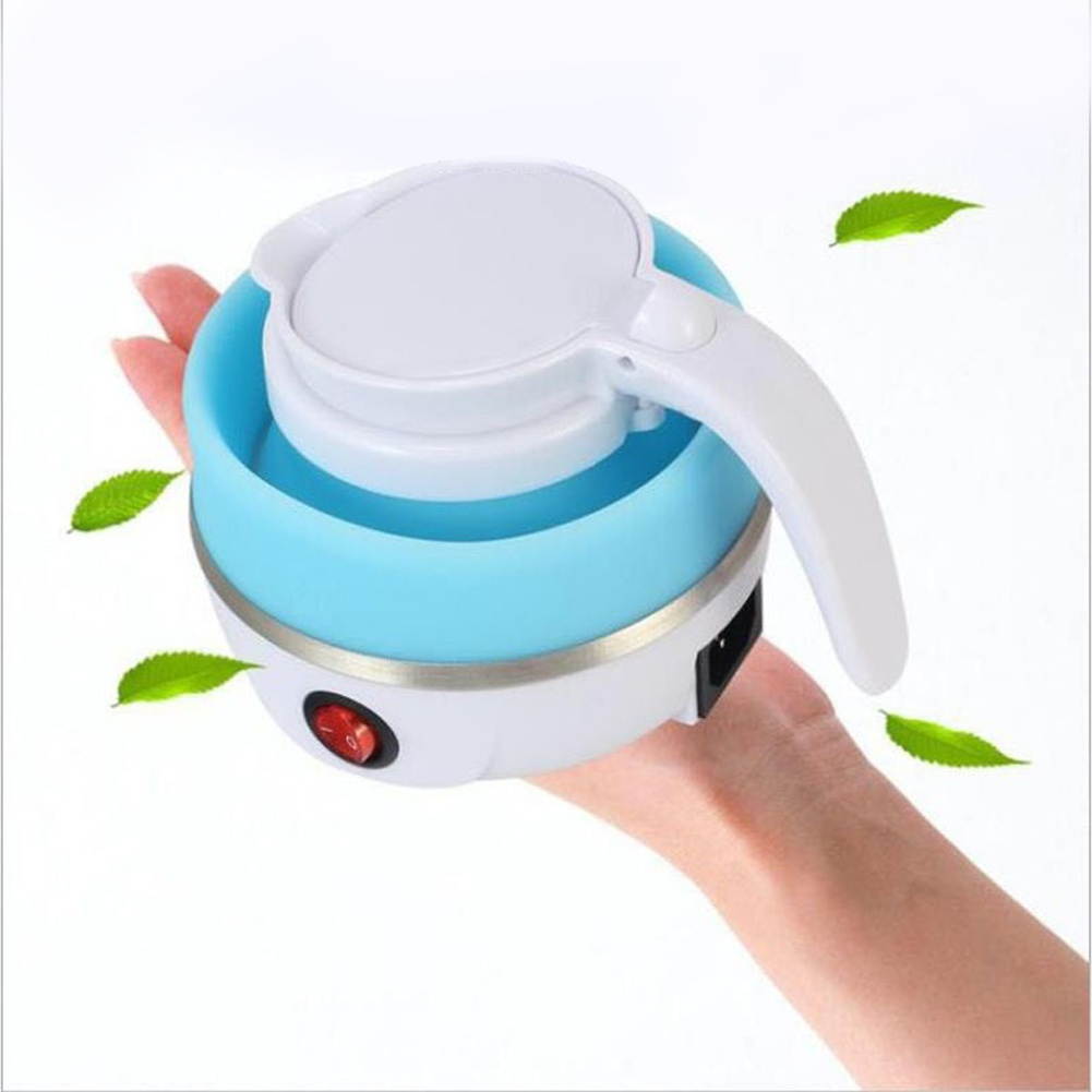 Mini Travel Winter Outdoor Portable Electric Kettle Foldable Kettles Food Grade Silicone Small Size Home Household Silicone Kettle Convenient Quick Multipurpose Utility Tool