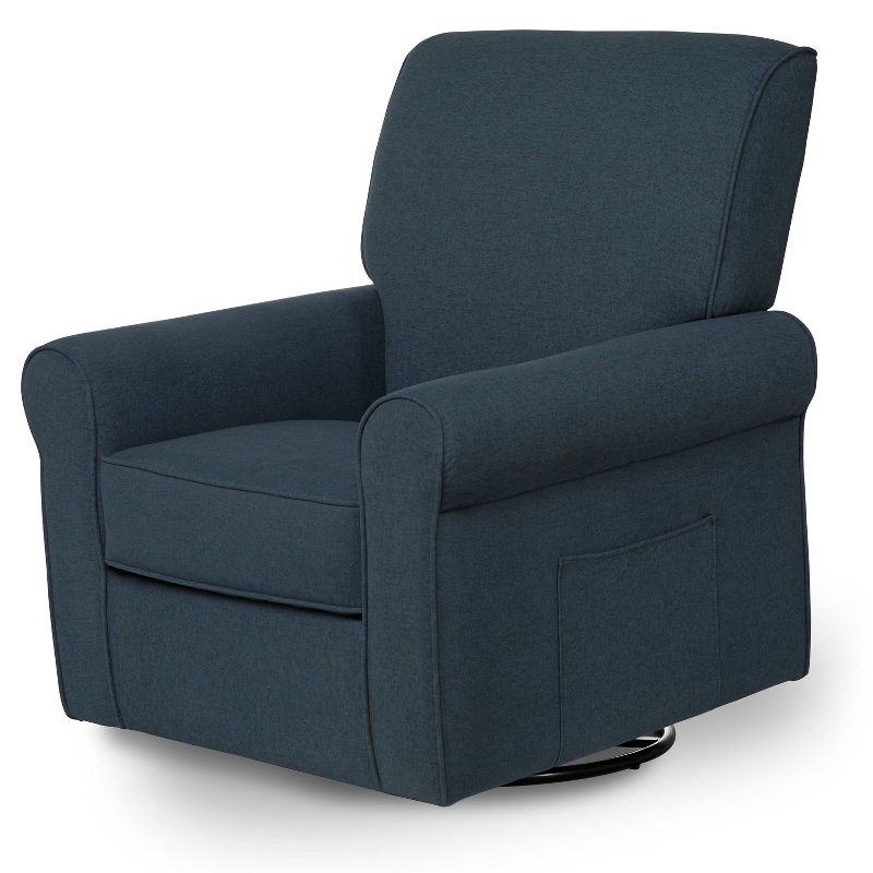 Evolur Durham Upholstered Swivel Glider