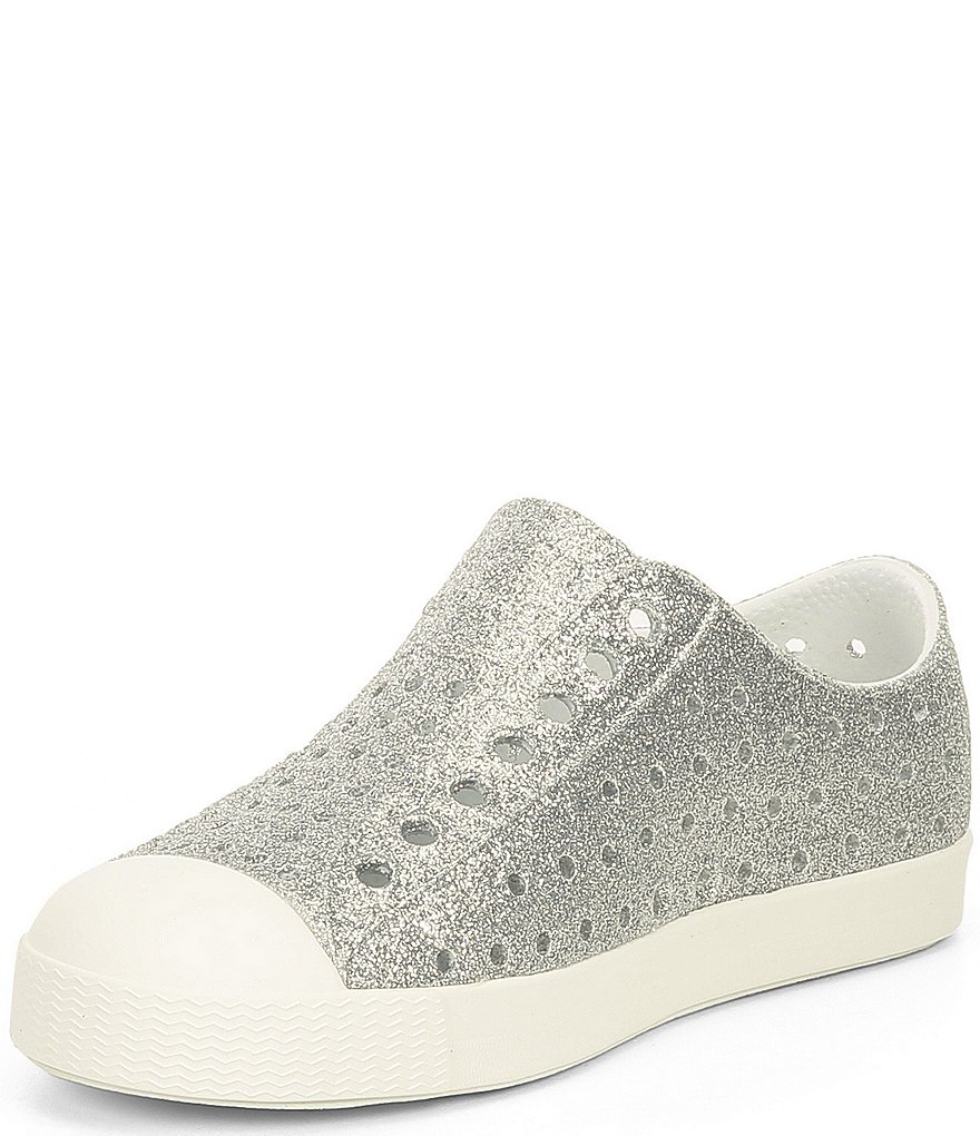 Native Girls' Jefferson Bling Glitter Slip-On Sneakers (Infant)