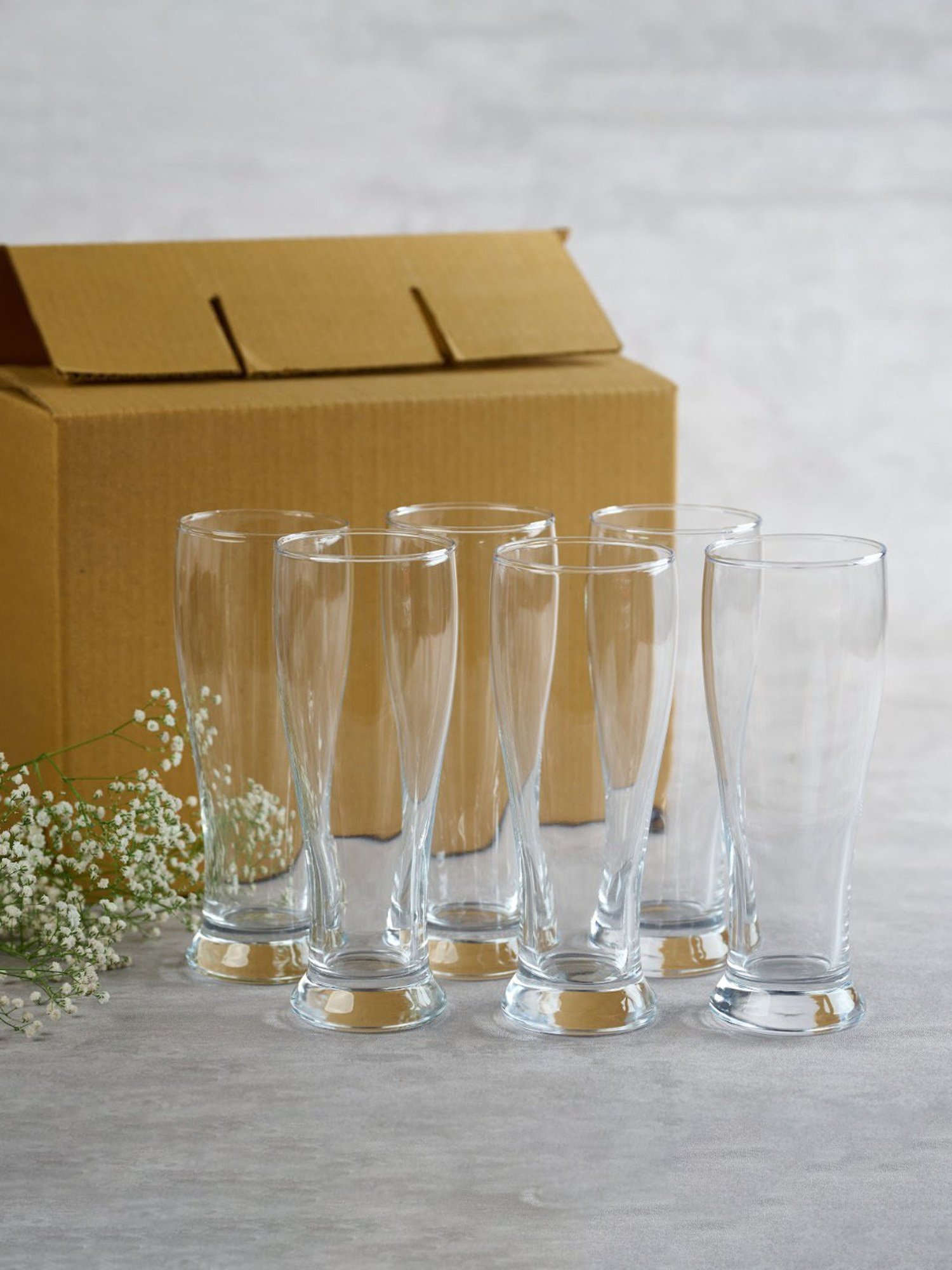 BlackCarrot Beer Glass Set of 6