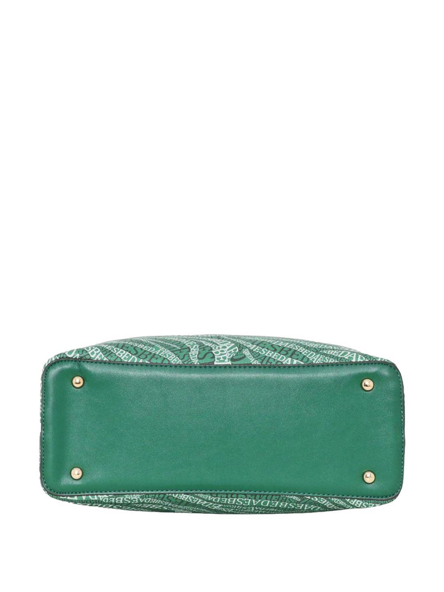 Esbeda Green PU Printed Handbag