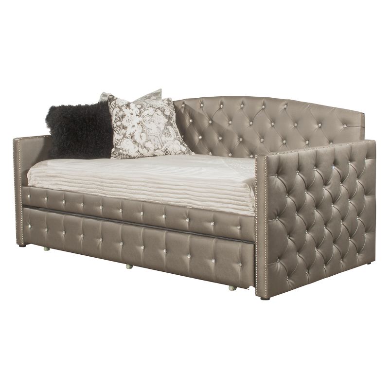 Jupiter Mid Tufted Platform Bed - Queen - Gray - Baxton Studio
