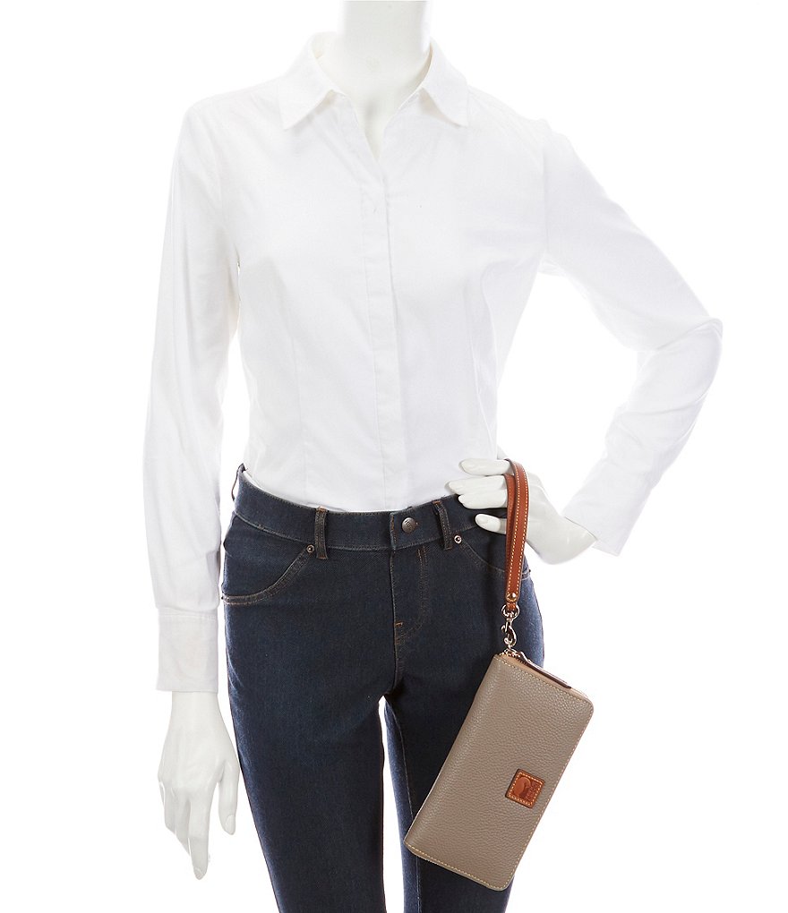 Dooney & Bourke Pebble Collection Large Zip Around Wristlet