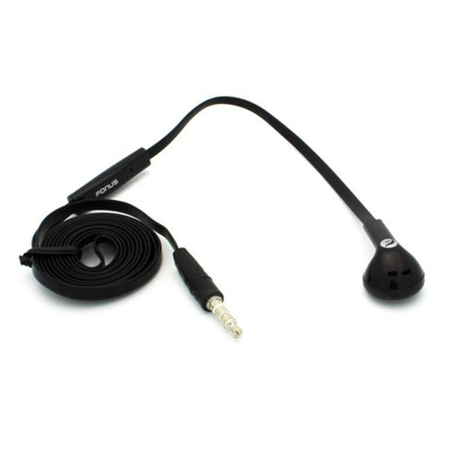 Flat Wired Headset MONO Handsfree Earphone Mic for Google Pixel XL - HTC 10 - Huawei Mate 10, P10 P9 - LG G Pad 10.1 7.0 8.0 8.3 F 8.0 X8.3, G5 G6 G7 ThinQ, Stylo 3, V20 V30 D8G