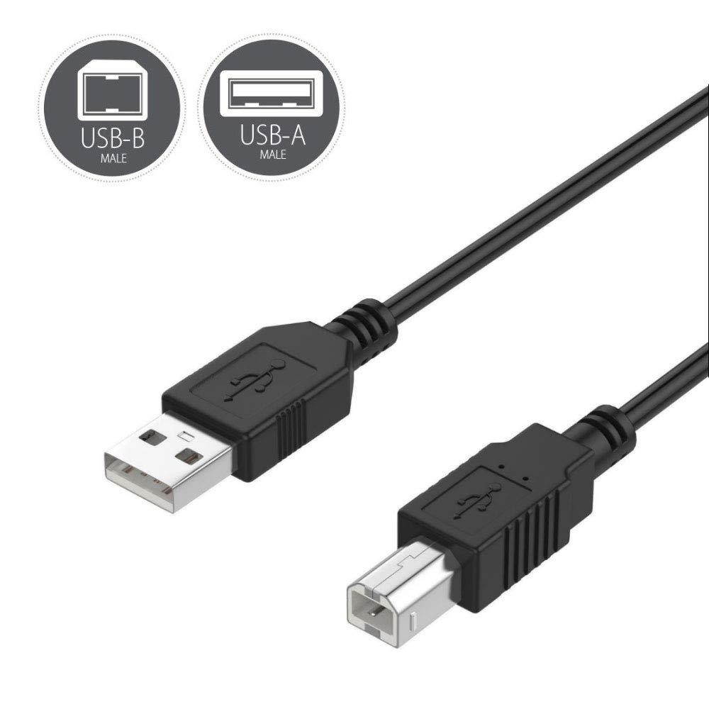 SLLEA USB Cable (5FT) PC Laptop Data Sync Transfer Cord for HP PhotoSmart/PSC/Business Inkjet/Color Copier C4235 C4240 C4250 C4270 C4272 C4273 C4275 C4280 C4680
