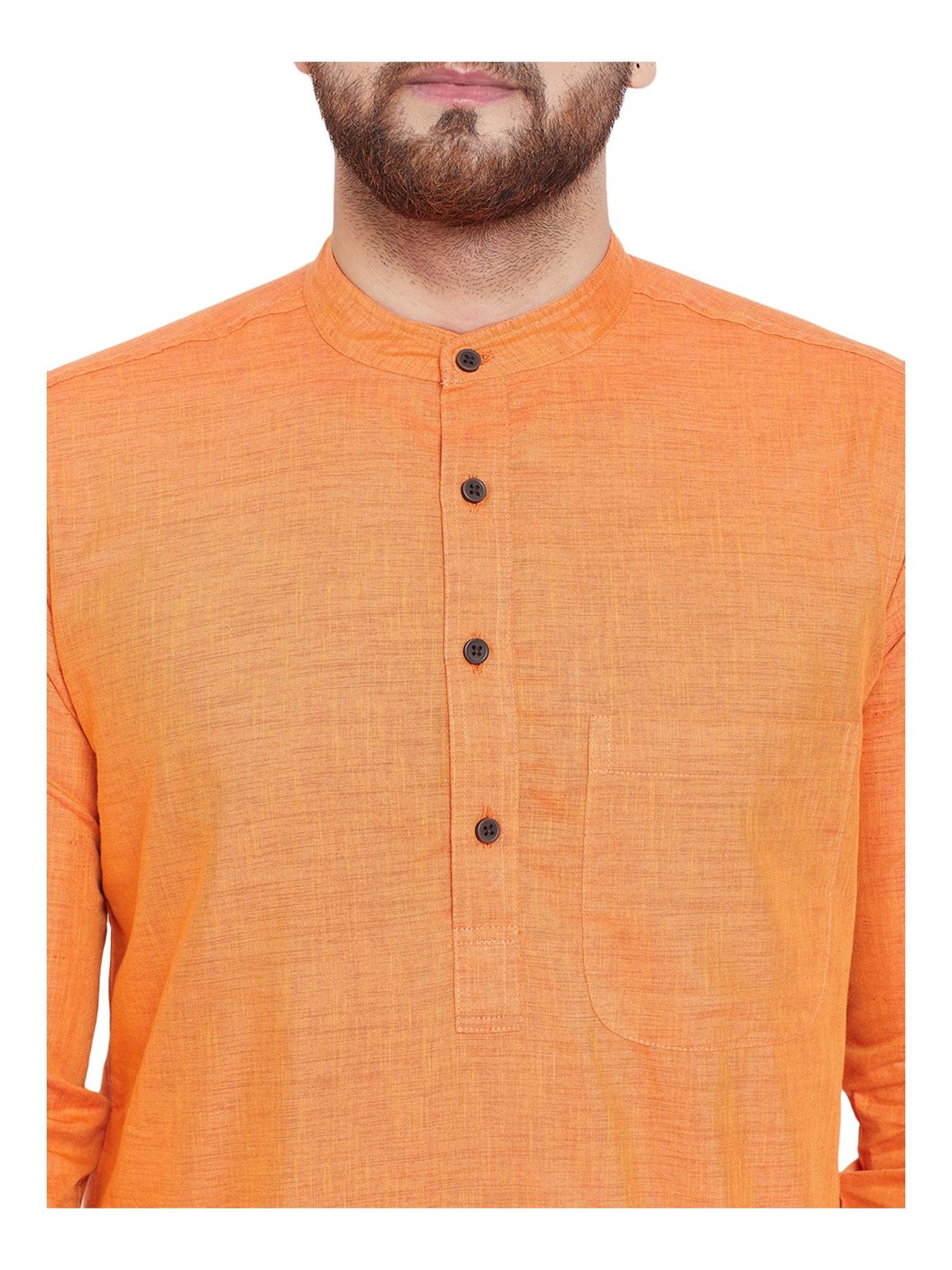 Even Orange Regular Fit Kurta