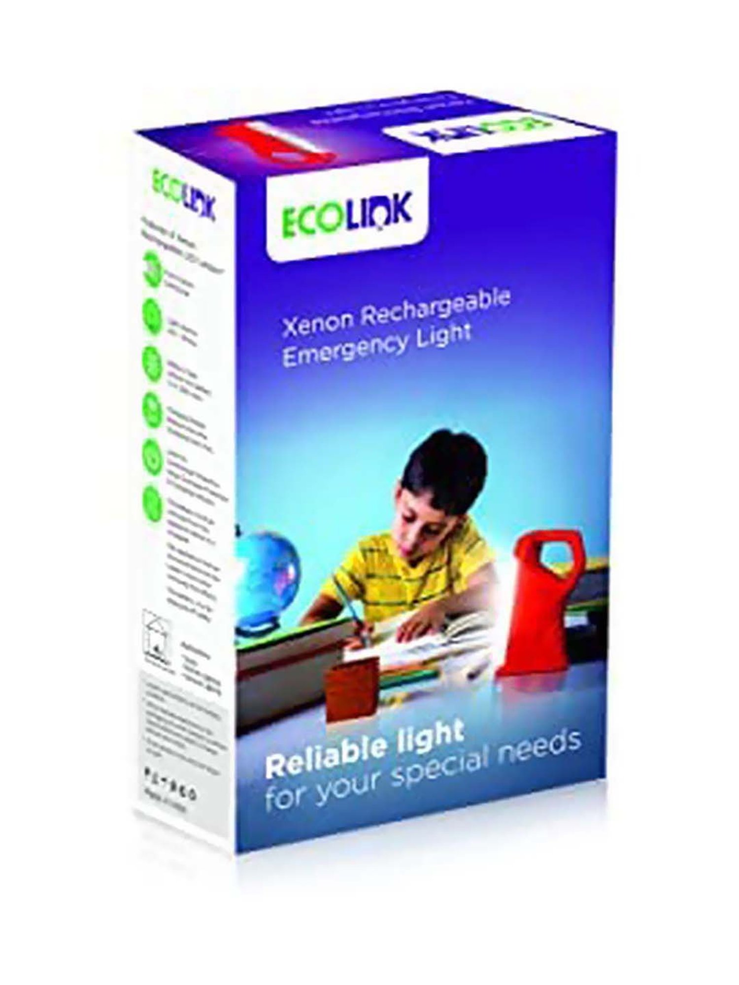 EcoLink Xenon REL Portable and Rechargeable Emergency Desklight (Crimson Red)