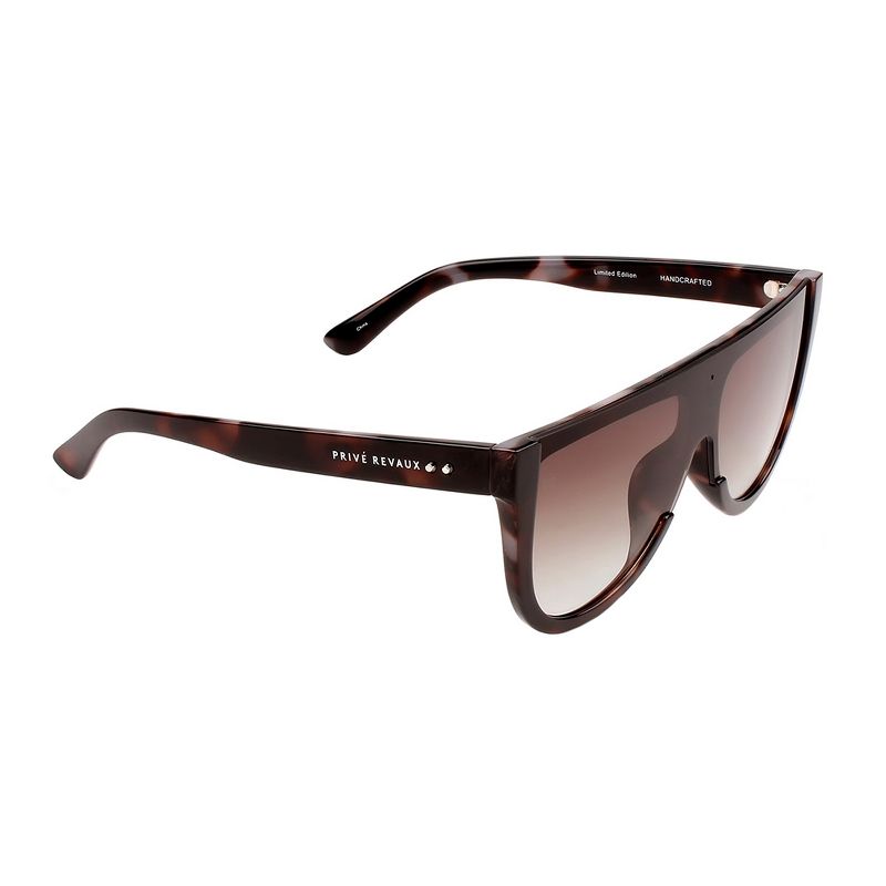 Priv'e Revaux The Coco  Womens Oversized Polarized Sunglasses Gunmetal Tort 132mm