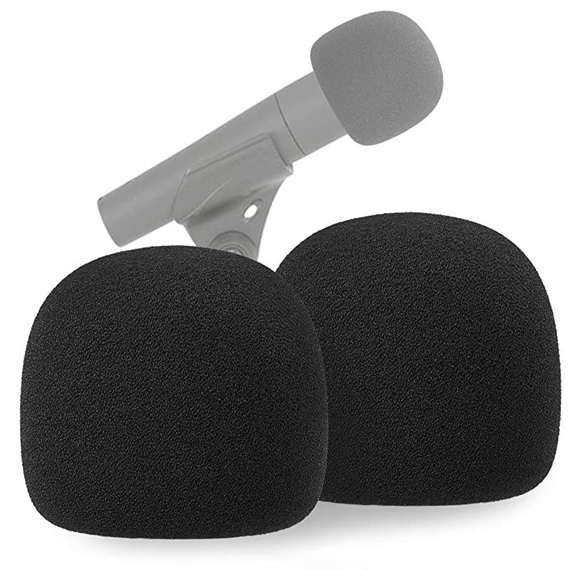 SM57 Pop Filter Foam Cover Mic Windscreen Wind Cover Customized for Shure SM57 Microphone to Blocks Out Plosives by  2 PCS