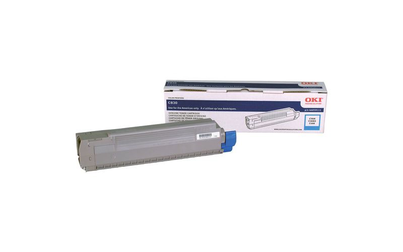 Oki Toner Cartridge - LED - 8000 Pages - Cyan - 1 Each