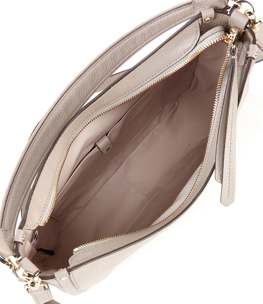 kate spade new york Pebbled Leather Roulette Large Hobo Bag