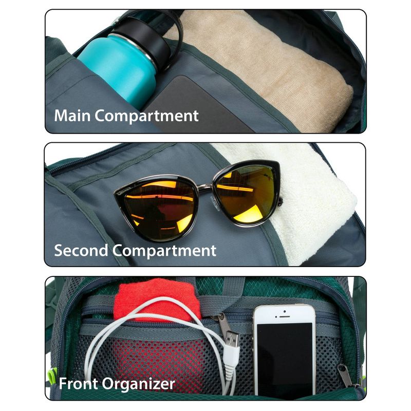 Rockland 19'' Packable Stowaway Backpack - Green