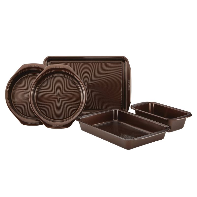 Circulon 5pc Nonstick Bakeware Set Chocolate Brown