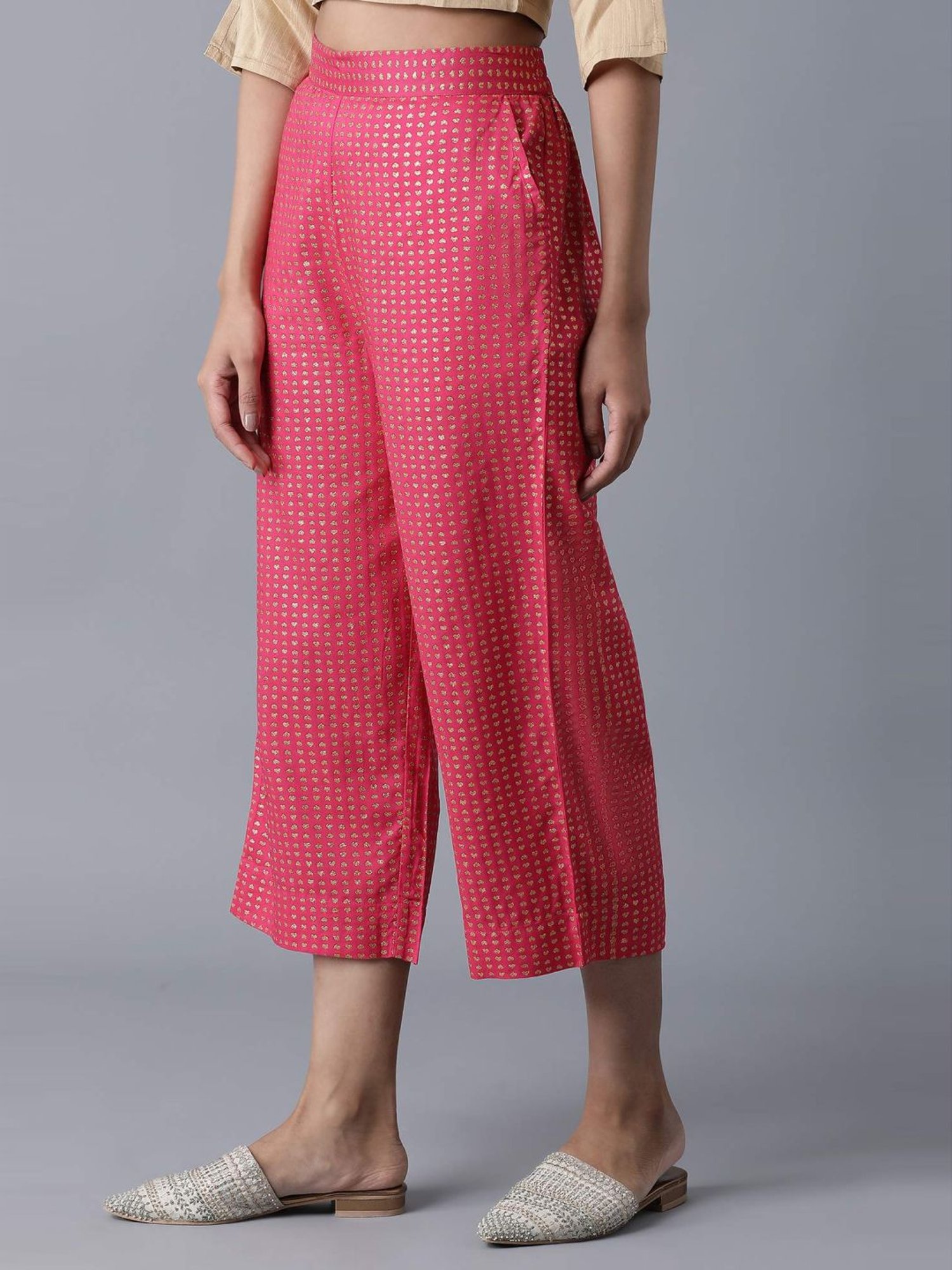 Elleven Pink Printed Palazzos