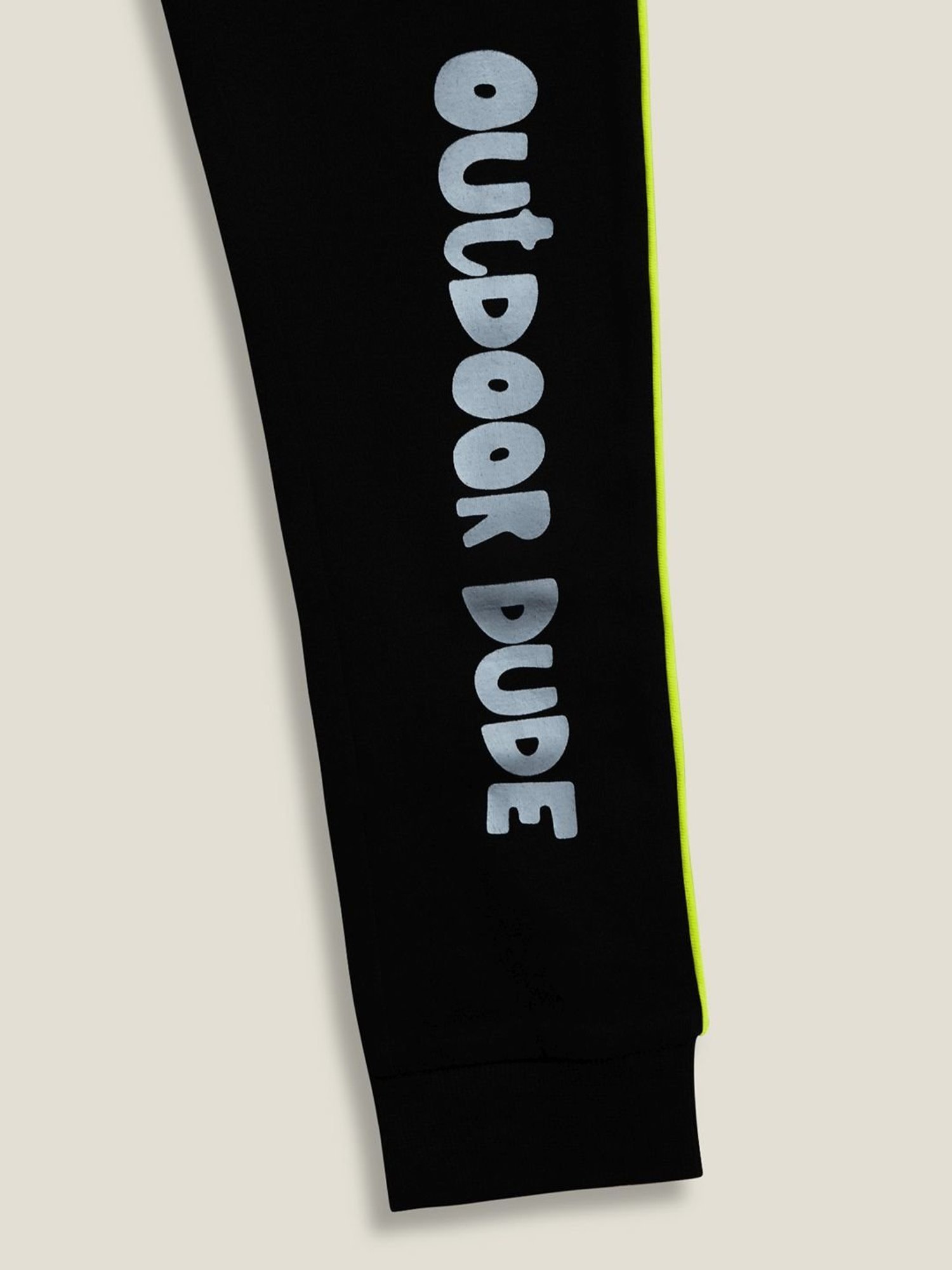 XY Life Kids Black Cotton Relaxed Fit Joggers