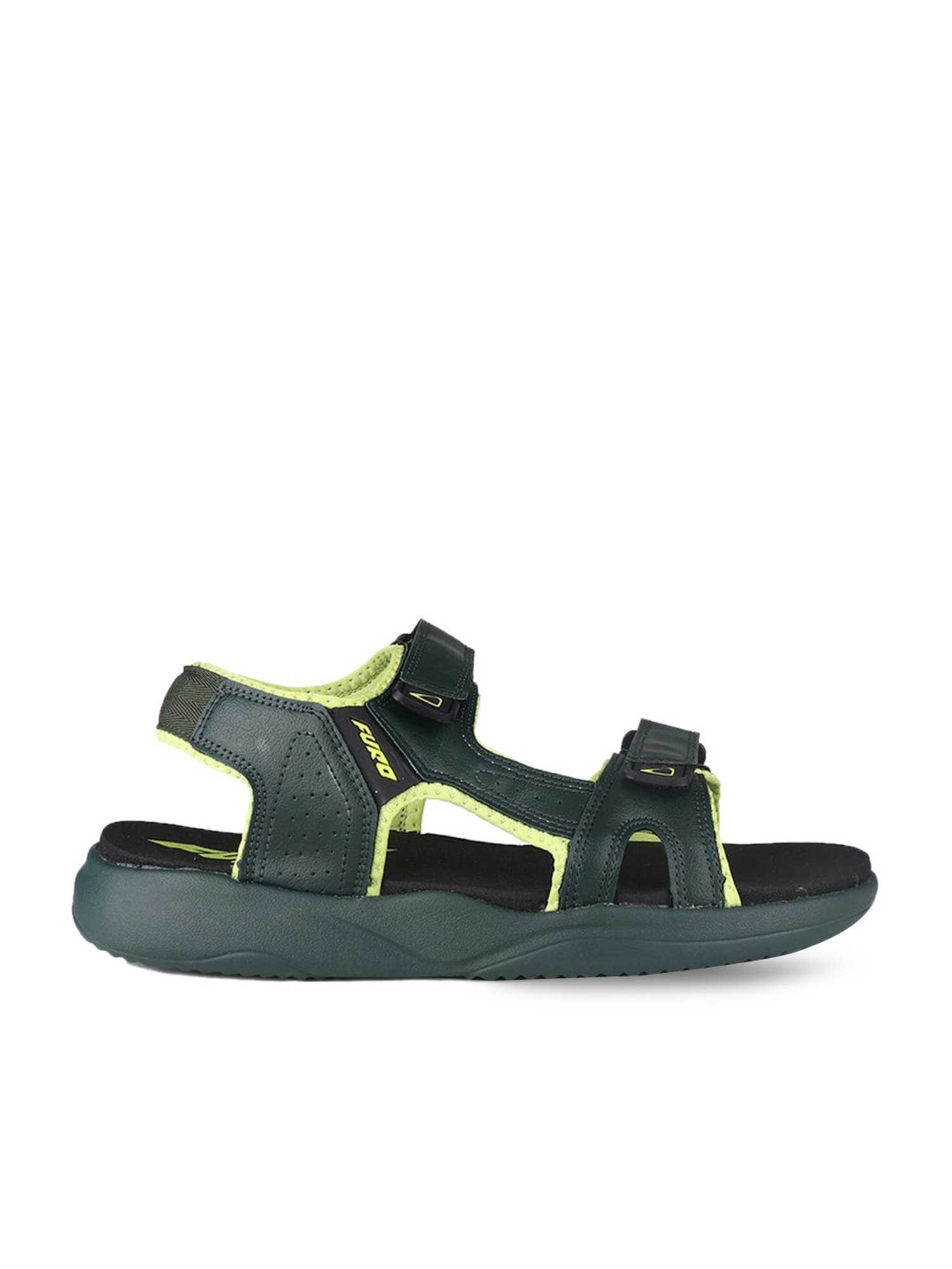 Furo By Red Chief Men's Green Floater Sandals
