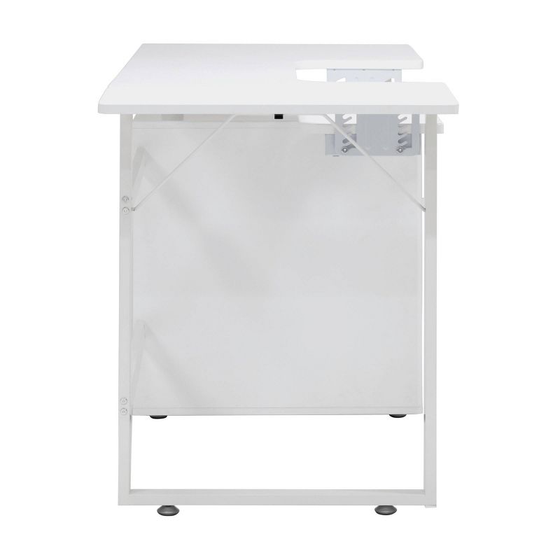 Pro-Line Sewing Table with Side Panel White - Sew Ready