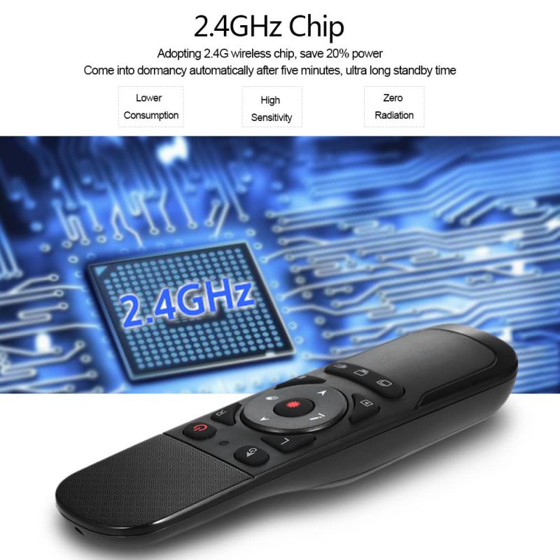 2.4G Wireless Remote Control Air Mouse Laser Pointer 6 Gxes Gyroscope Presenter for PPT Presentation