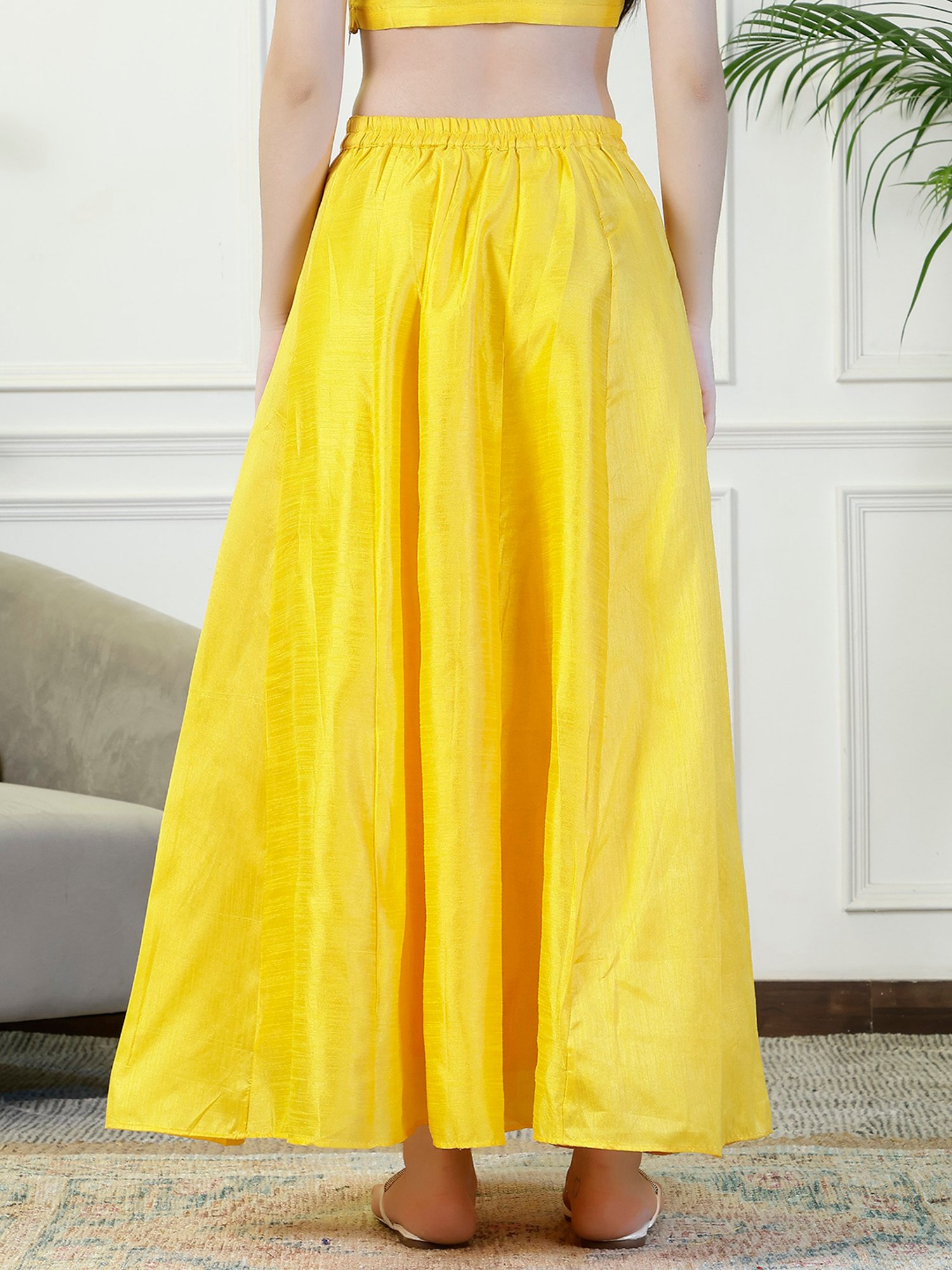 Belle Fille White Floral Print Skirt