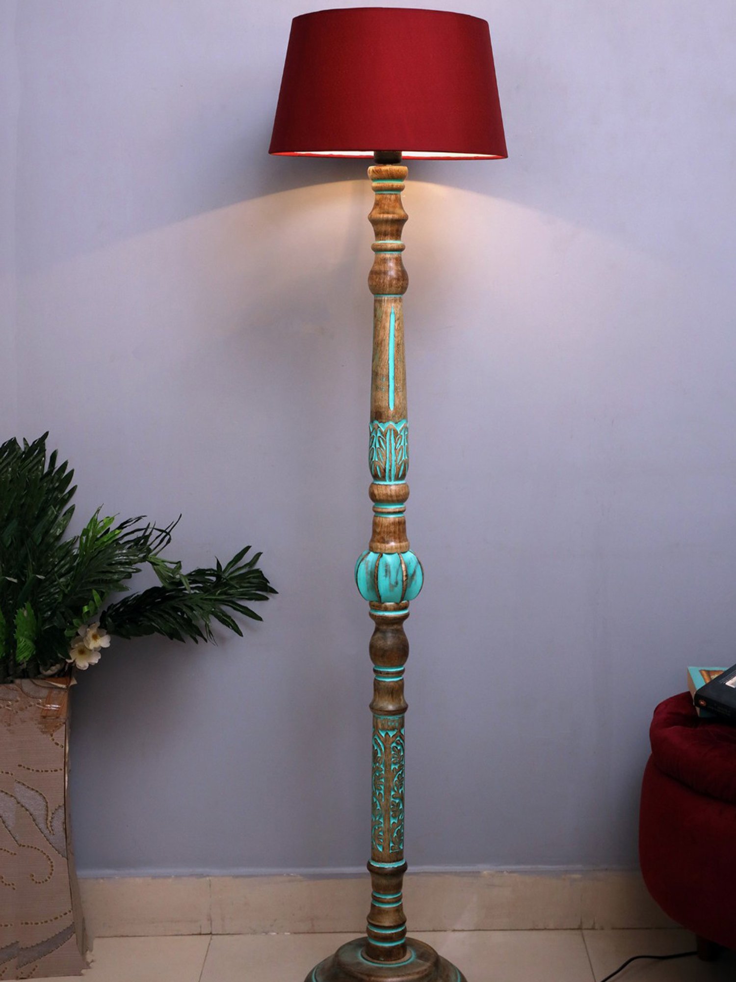 64" x 8.9" x 10.5" Smart Light Full Spectrum Floor Lamp (Includes LED Light Bulb) White - Verilux