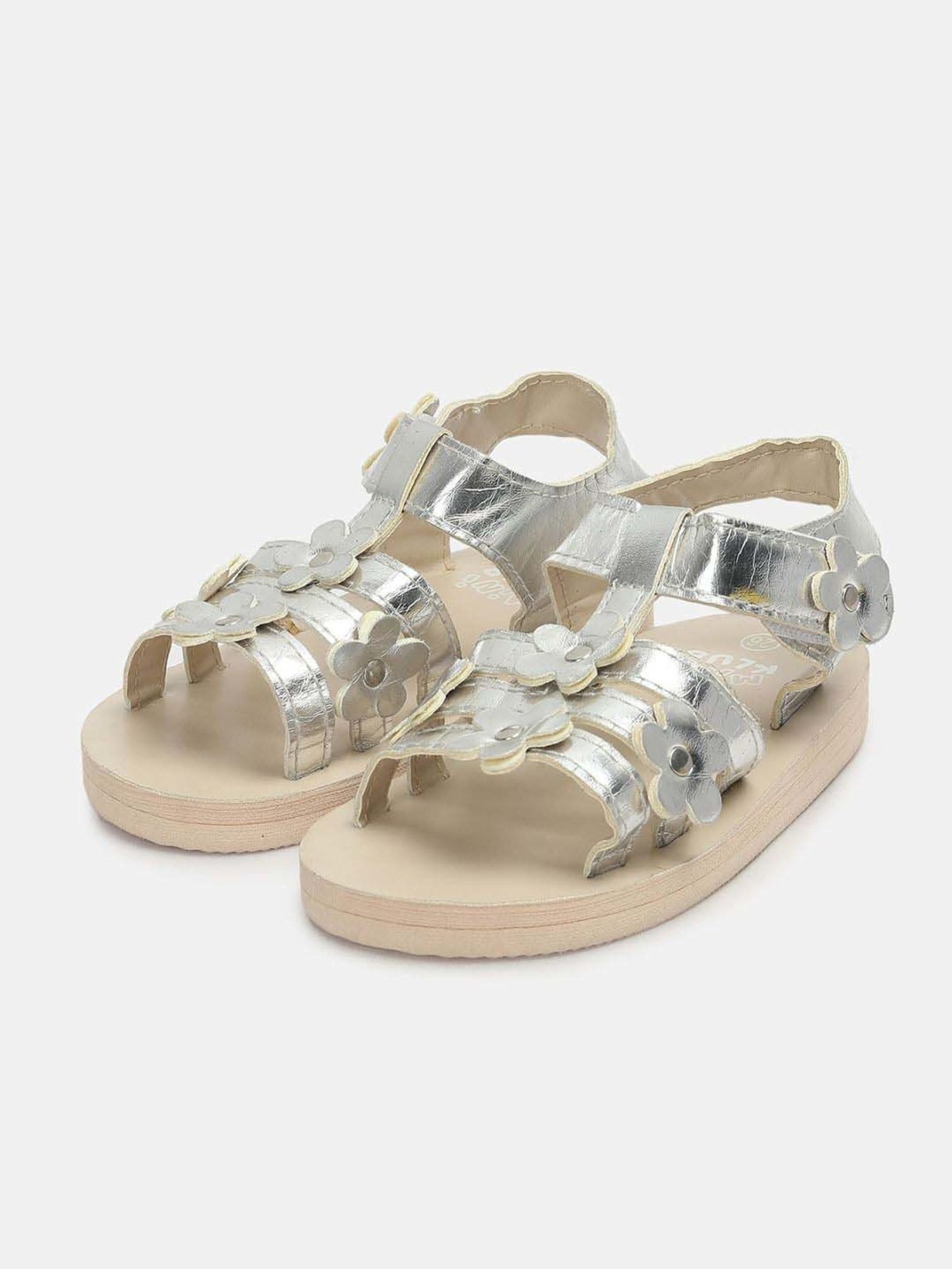 MINIKLUB Girls Silver Casual Wear Sandal