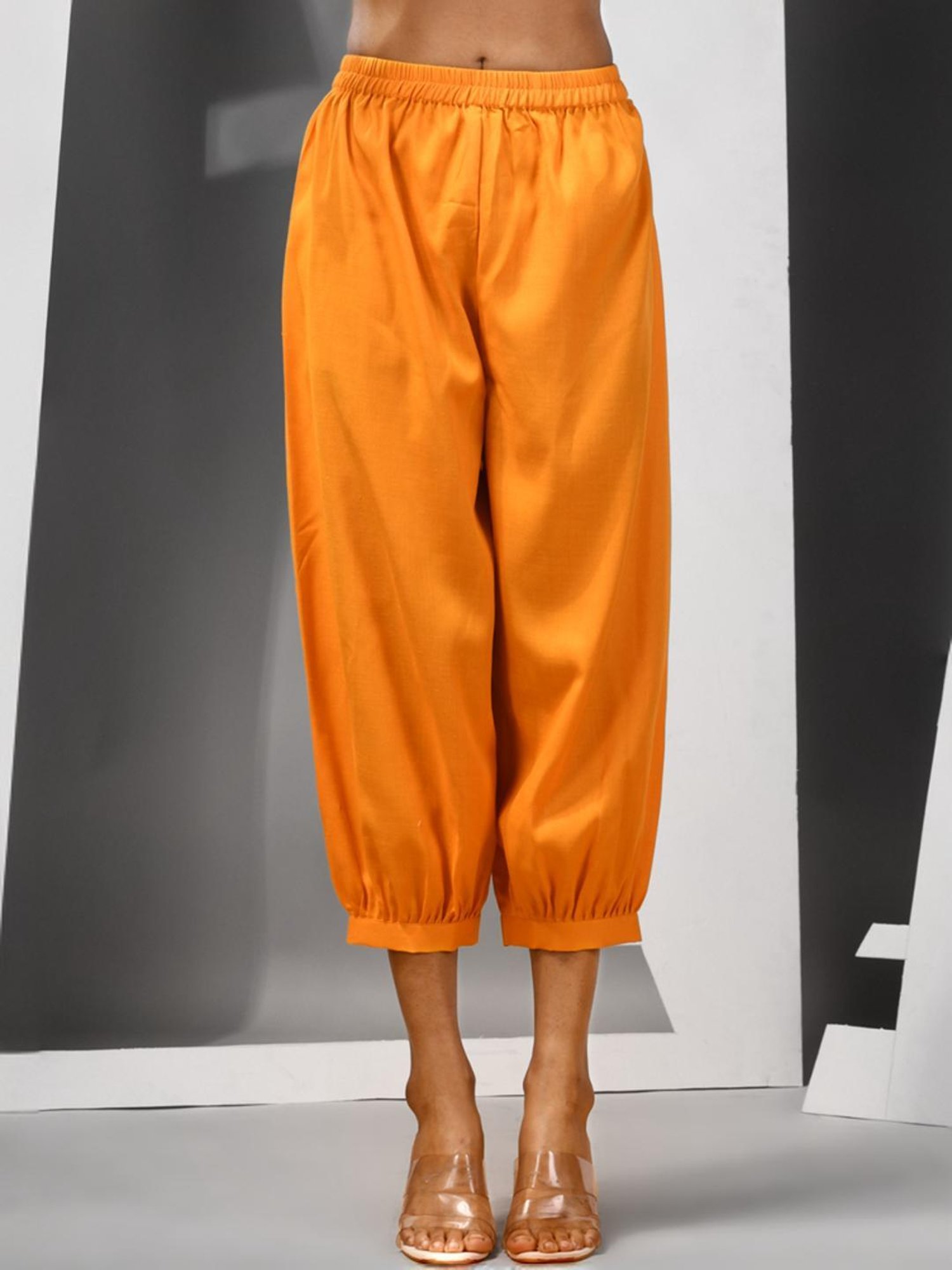 Charukriti Beige & Yellow Cotton Printed Kurta Salwaar Set