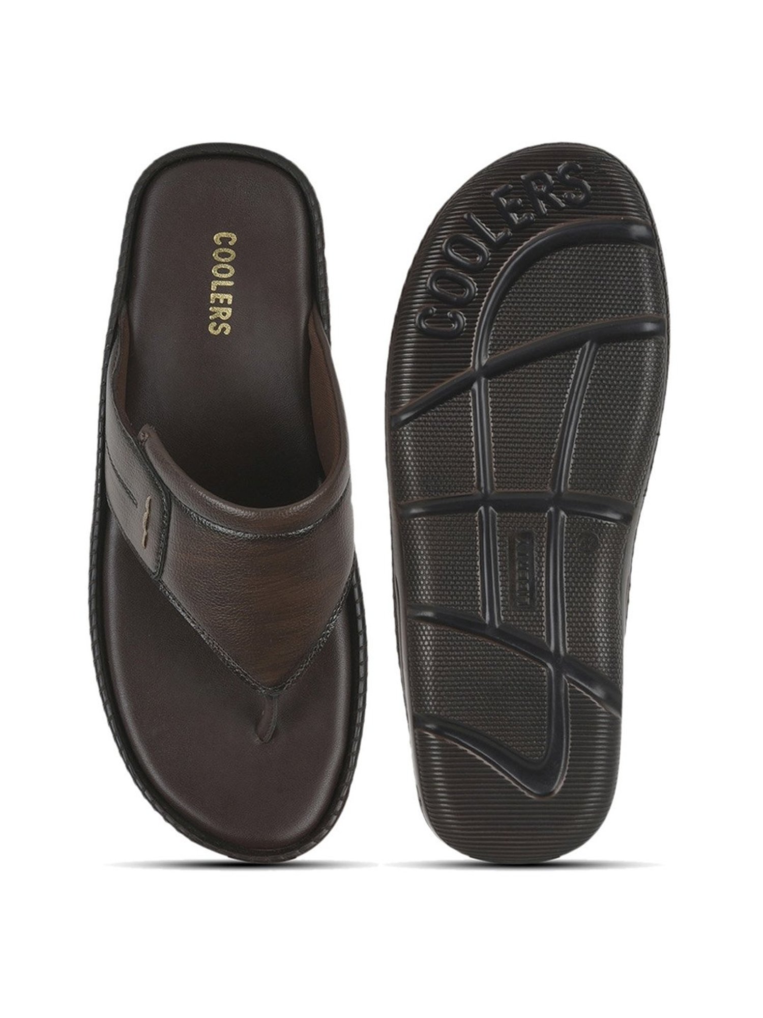 Coolers by Liberty Men's Brown Thong Sandals
