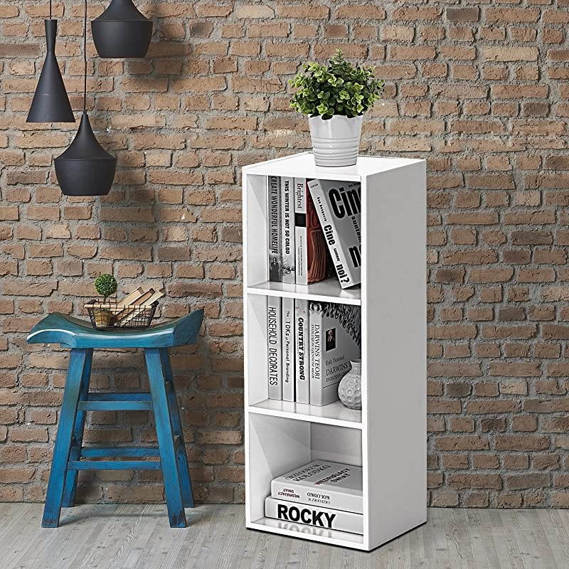 3Tier Open Shelf Bookcase White