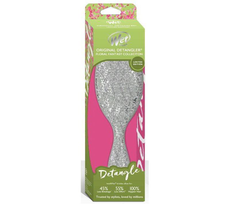 Wet Brush Floral Fantasy Hair Brush - Silver