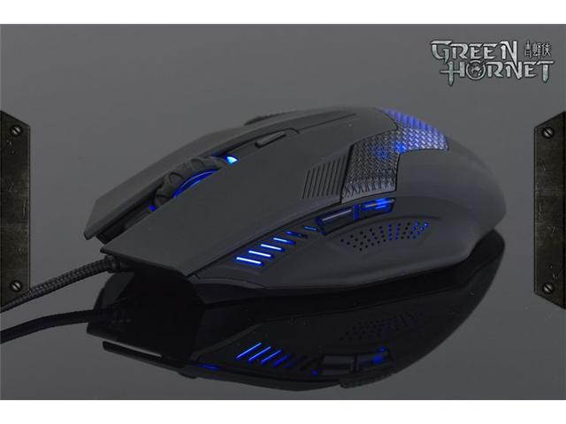 A-Jazz 2000dpi Green Hornet LED 6-Button Pro Gaming Optical Mouse (Eco Friendly Packaging)