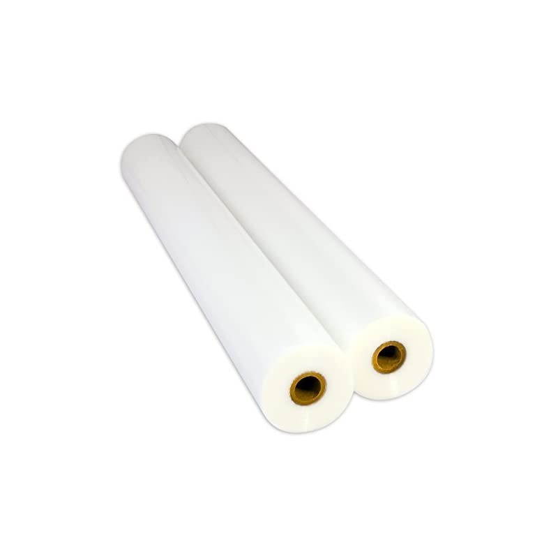 WrapSure Standard Thermal Roll Laminating Film 1 Inch Core 3 Mil 27 Inches x 250 Feet Clear Gloss 2 Rolls