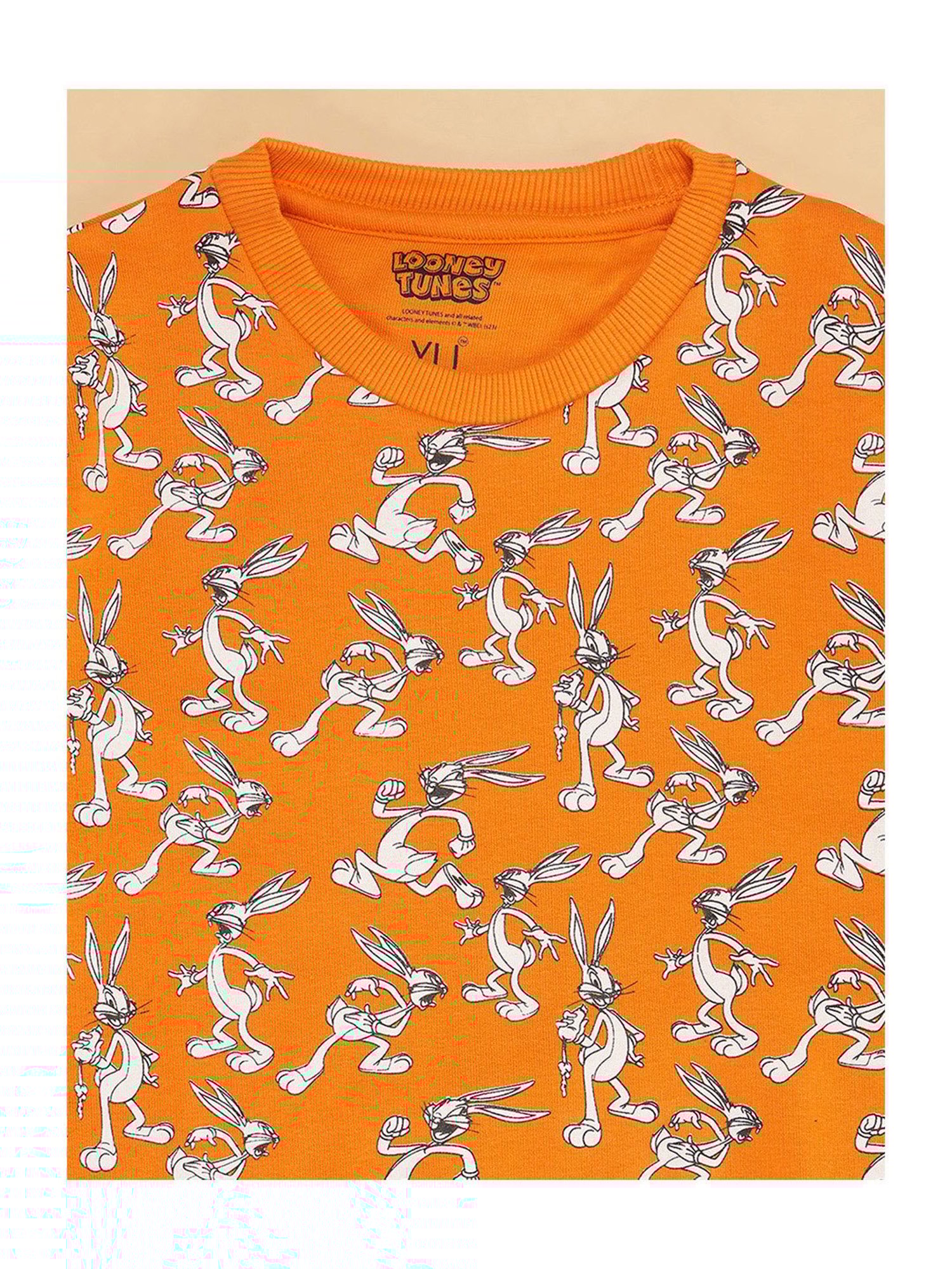 YU by Pantaloons Kids Orange Printed Full Sleeves Sweatshirt