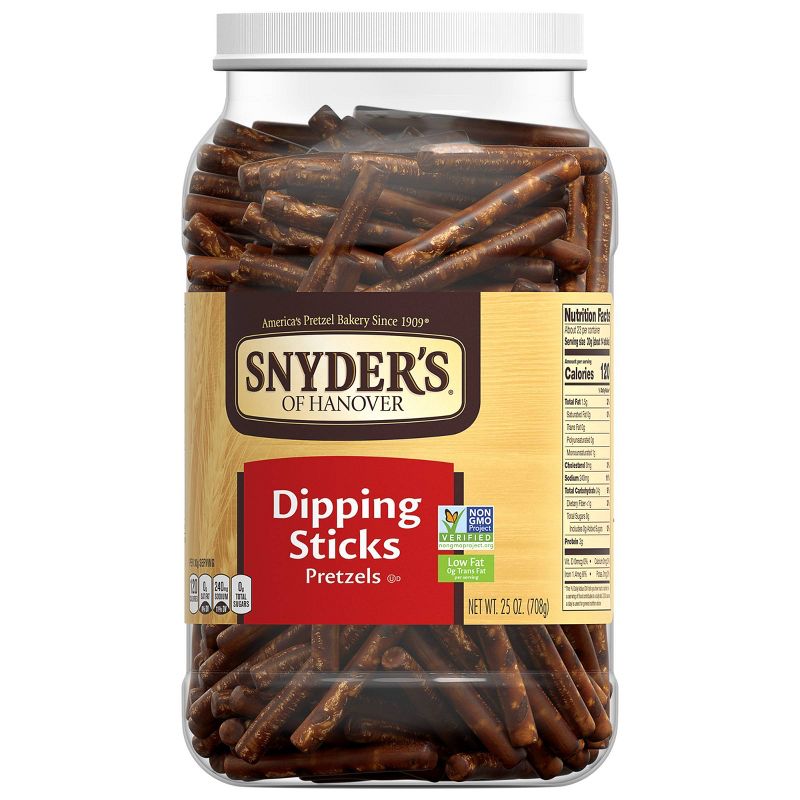 Snyder's Dipping Stick Pretzel Canister - 25oz