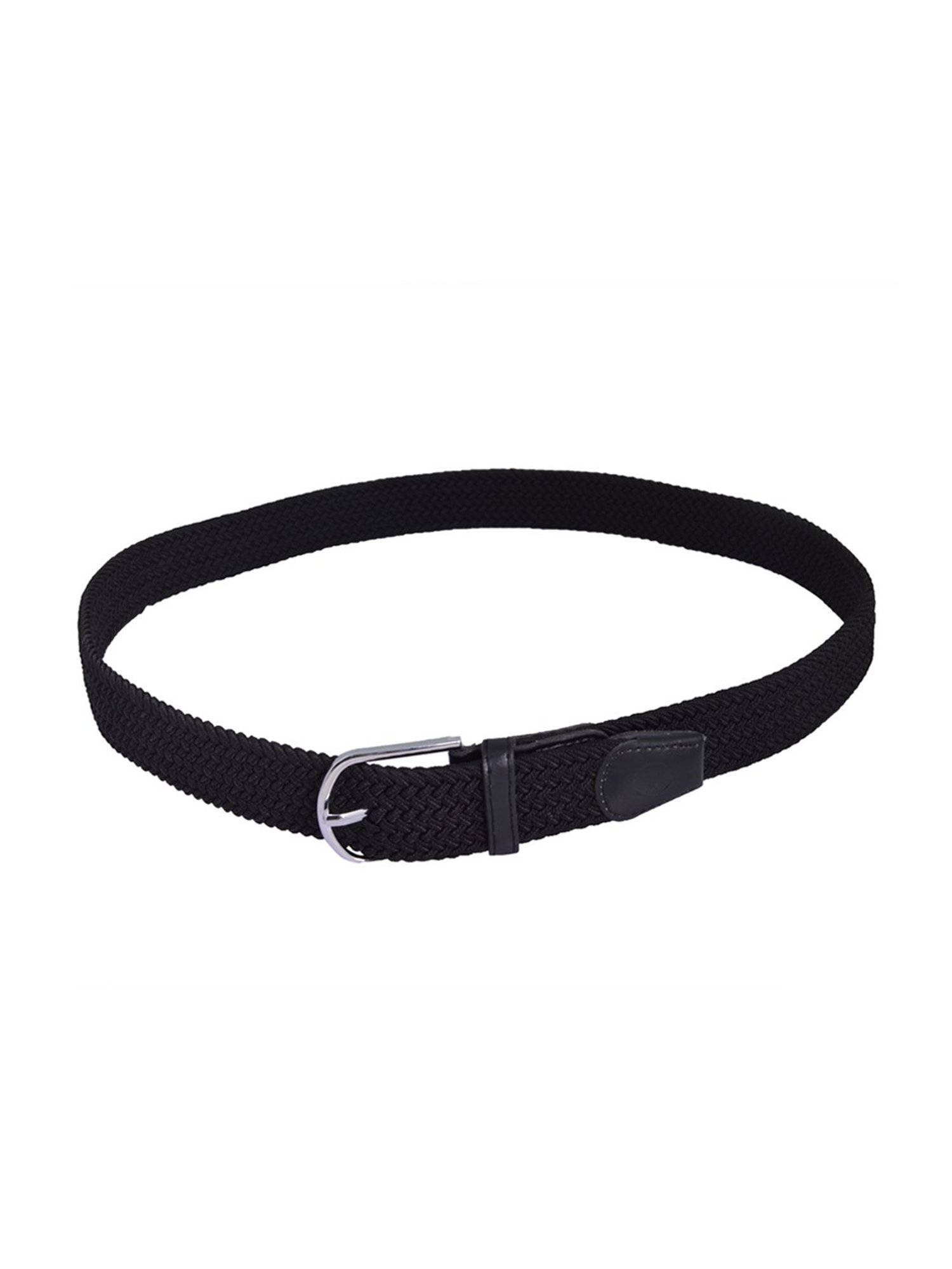 BULCHEE Black Leather Casual Belt for Men